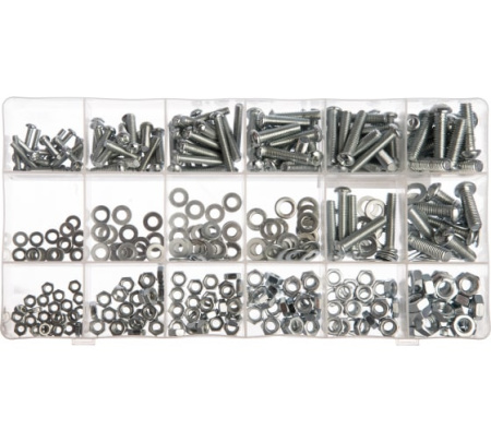 Набор винтов, гаек, шайб СИБРТЕХ 420 предметов 47617