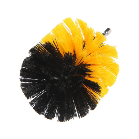 Насадка щетка ТУНДРА, d=85 мм, высота 125 мм, шестигр. хвостовик 9022476