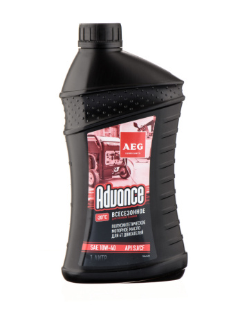Масло моторное четырехтактное полусинтетическое Advance (1 л; SAE 10W40; API SL/CF) AEG Lubricants 