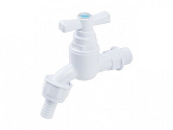 Кран пластиковый водоразборный (для шланга) 1/2" AV Engineering (AVE099001)