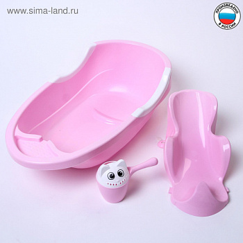Набор для купания детский, цвет розовый /4136969