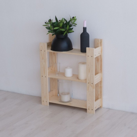 Этажерка напольная с тремя полками 54х50х16,5см. 4097959