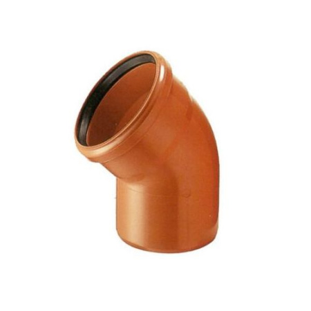 Отвод 160х45гр. (рыжий)