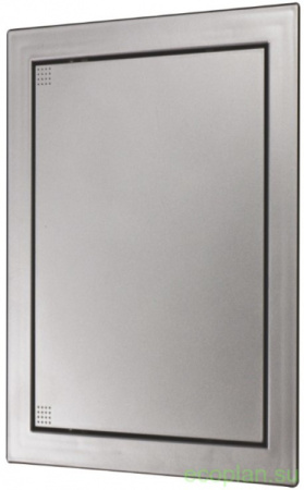 Люк-дверца ревизионная Л1520 gray metal с фланцем 146х196 АБС