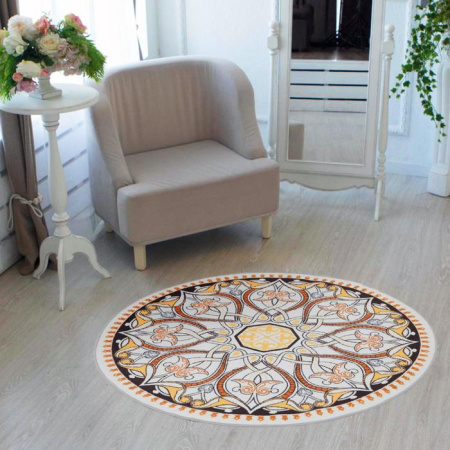 Ковер Этель «Узорная графика» d=120 см, 700г/м2/4982176