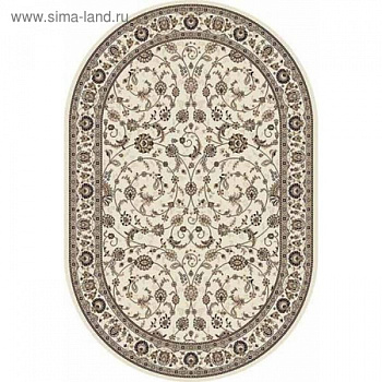 Ковёр овальный Merinos Valencia Deluxe, размер 200x300 см, цвет cream-brown /5474613