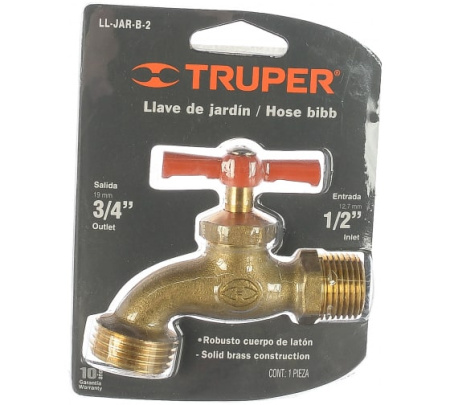 Кран сливной 1/2" Truper LL-JAR-B 13147