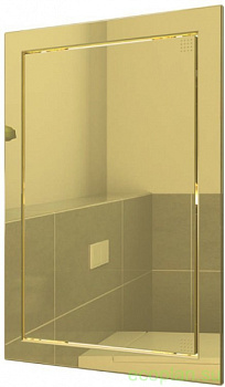 Люк-дверца ревизионная Л1520 Gold с фланцем 146х196 ABS