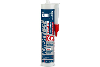 Клей на основе гибридных полимеров KUDO Клеит Все CLASSIC белый, 280 мл KX-2W