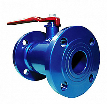 Кран шаровый 11с67п ЦФ.00.1 PN16 DN-65 сталь 20 с рукояткой фланец