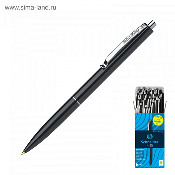 Ручка шариковая автоматическая Schneider K15, корпус чёрный, синие чернила/3899601