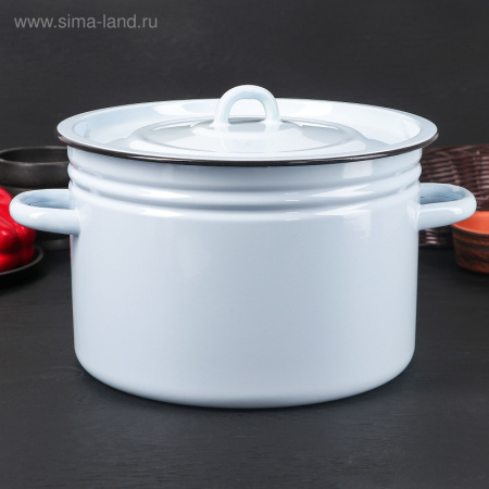 Кастрюля 9л эмаль МИКС 64917