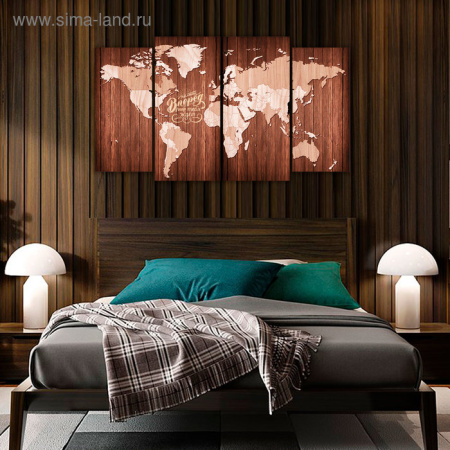 Модульная картина "Карта"/3903380