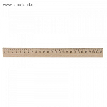 Линейка 25см деревянная 689881