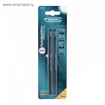 Полотна для электролобзика по дереву, 2 шт, ( 3104-XL ). GROSS/78272