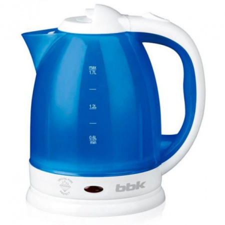 Чайник BBK EK1755 P, 1.7л, белый/голубой   2493993
