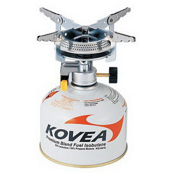 Плитка газовая "КВ-0408" (Kovea) диаметр конфорки 15 см. пьезоподжиг, резьбовой баллон 58016