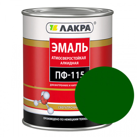 Эмаль ПФ-115 темно-зеленый 1кг Л-С