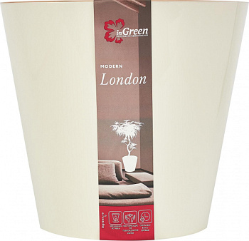 Горшок для цветов London D190 мм, 3,3л Сливочный