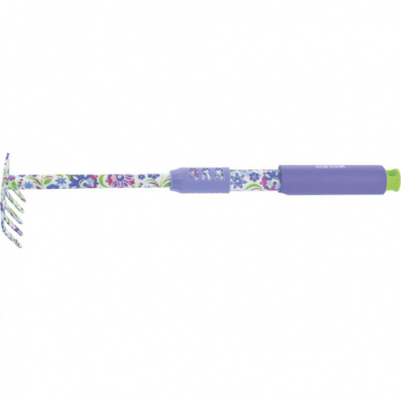 Грабли 5-зубые, 85 x 440 мм, стальные, удлиненная рукоятка, Flower Mint Palisad/62046