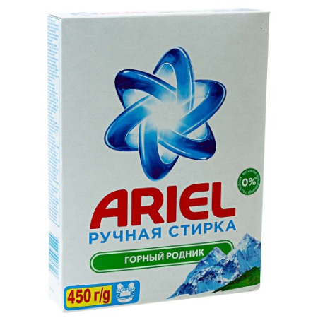 Стиральный порошок АРИЕЛЬ для ручной стирки 450гр Горный родник 81349644