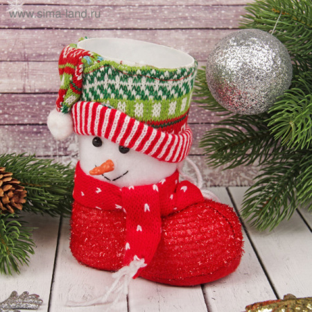 Подарочная упаковка «Сапожок», снеговик /2172608