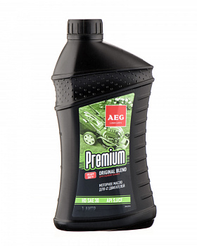 Масло четырехтактное минеральное Premium (1 л; HD SAE 30; API SJ/CF) AEG Lubricants 30627