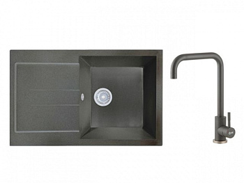 Мойка из искусственного камня ART серый, 770х490 mm, AV Engineering (AV770490AGR)
