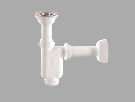 Сифон для умывальника с литым выпуском 64мм, с трубой 1 1/4",BAKIMAY (0300103007)