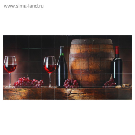 Панель ПВХ плитка Вино 485х960/3328026