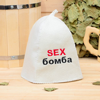 Банная шапка "SEX" бомба /1398401