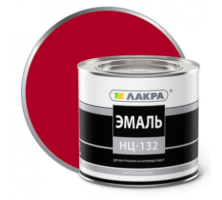 Эмаль НЦ-132 Красная 1,7кг Л-С