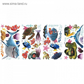 Наклейки для декора В поисках Немо 1837088