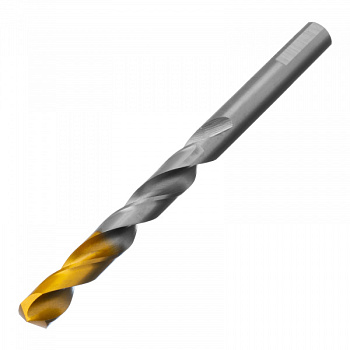 Сверло спиральное по металлу 10 x 133 мм, Р6М5, Golden Tip Denzel/718242