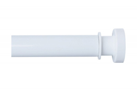 Карниз для ванной комнаты, 110-200 см, белый, IDDIS 010A200|14