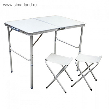 Набор мебели туристический, складной 90*60*70+2 стула