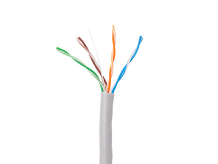 Кабель витая пара U/UTP Cat5E 4х2х24AWG (0.51мм) 305м, CCA, внутр. (ПВХ) 1 м/п