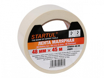 Лента малярная фасадная 48ммх50м STARTUL PROFI (ST9033-50-50) (синяя)