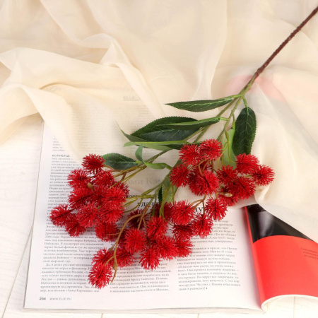 Цветы искусственные "Рицина" 2,5х73 см бордовый /4738195