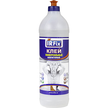 Клей универсальный влагостойкий бесцветный 0,5л IRFIX/20036