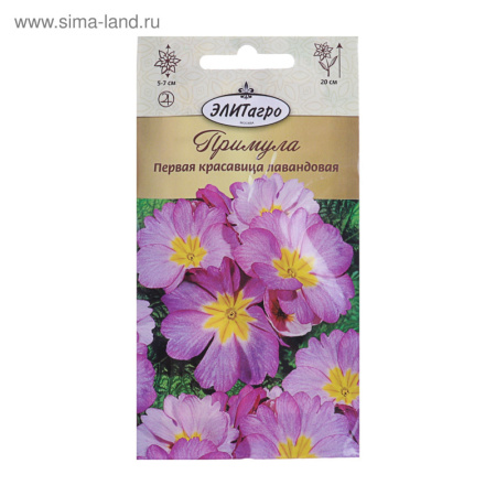 Семена цветов Примула "Первая Красавица" Лавандовая, Мн, 0,01 г   3048400