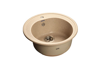 Мойка GRANFEST Rondo GF-R510 (d510) бежевый 328 круглая 