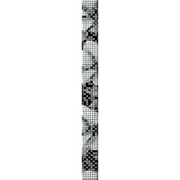 Спецэлемент Black&White стекл.черный 4х44 BW7H231