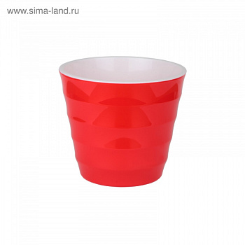 Пластиковый горшок с вкладкой "Лаура", цвет красный 4206500