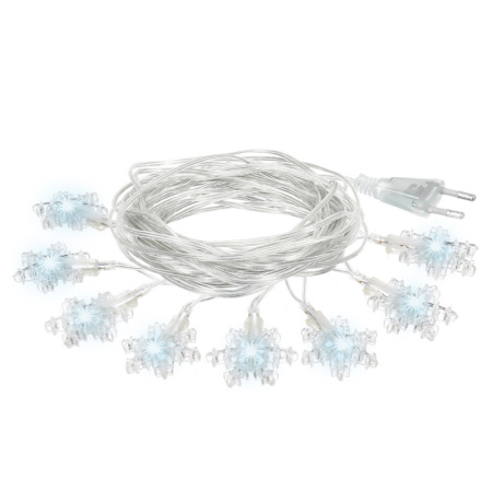Электрогирлянда "Снежинки" 80 холодных LED ламп/55082