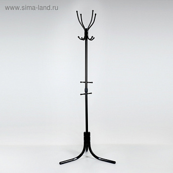 Вешалка напольная «Комфорт» (ВК4/Ч), 60×60×180 см, цвет чёрный/4827194
