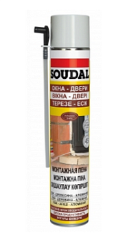 Пена монтажная Soudal DIY, 750 мл, бытовая /114093