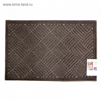 Коврик влаговпитывающий Textures Crosshatch Walnut 60х91 см/2752988