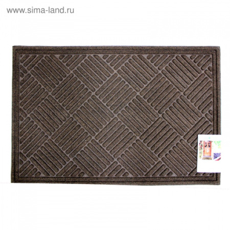 Коврик влаговпитывающий Textures Crosshatch Walnut 60х91 см/2752988