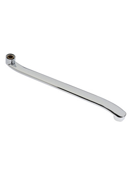 Излив для смесителя ZEIN, 3/4", изогнутый, нерж. сталь, 40 см/5149021 